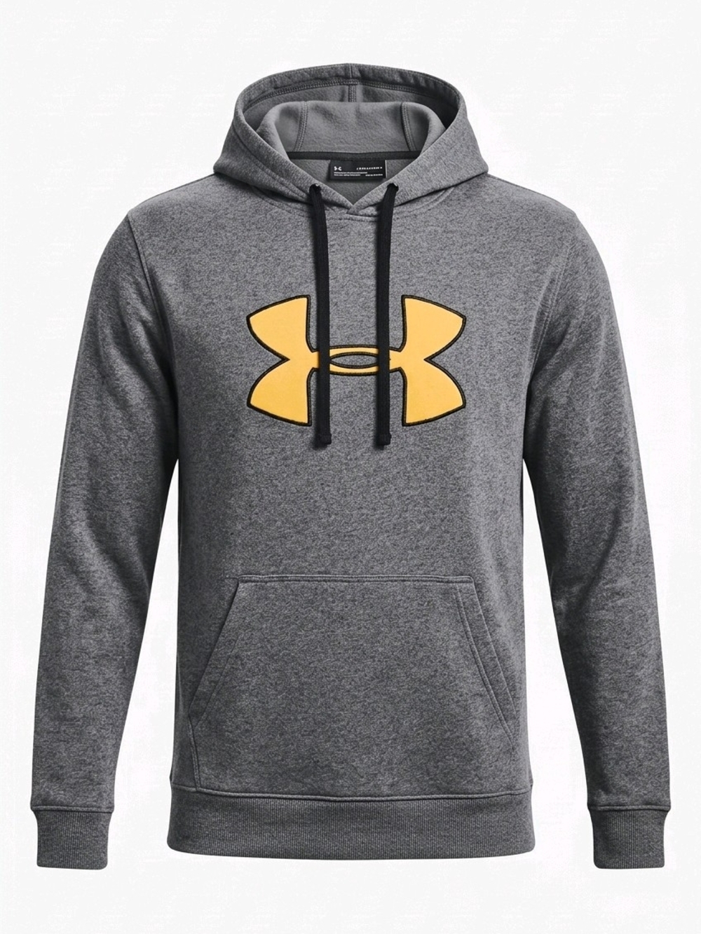 Under Armour Gray Hoodie with Orange/Peach Logo